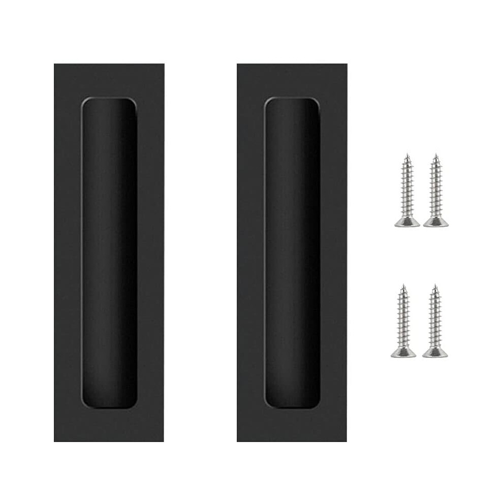 Recessed Finger Pull For Drawer Fronts, Powder Coat Finish Invisible Handle Aluminum Alloy Flush Mount Cabinet Pull With Durable Oxidation Resistant B 9436597715880