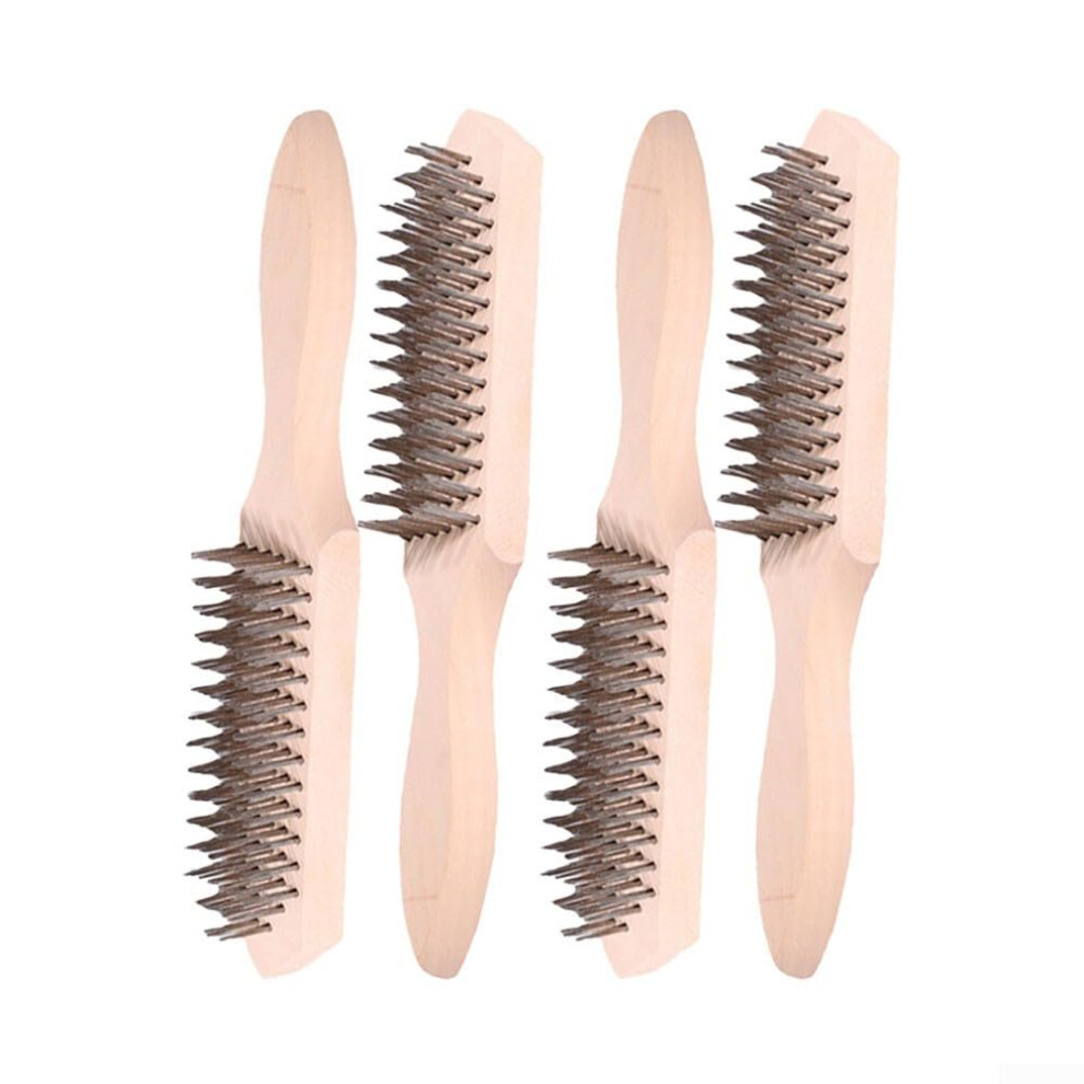 4 Pieces Sturdy Wire Brushes For Stubborn Rust And Paint Removal Ref: 4041 9105992709472