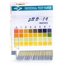 100 Strips 014 pH Indicator Leaflets with Universal Indicator Acid Test for Aquariums and Water