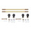 2 Spurstangensätze, Metalllegierung, rostfreier 2