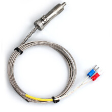 Thermocouple Type K for temperature stainless steel boiler and laboratory device sensors 5 m