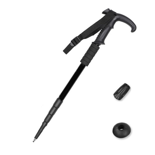 Adjustable Aluminum Walking Stick Ergonomic Bent Ref: 7207