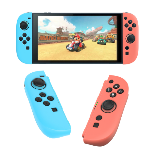 Silikonhülle Gamepad-Schutz für Nintendo Switch 2 | Pink/Blau 2