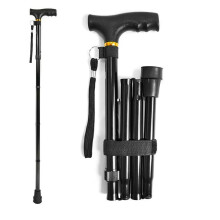 Walking Sticks, Foldable Hiking Poles,, and Adjustable Walking Stick, Hiking Stick for Men and Women Black