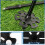 Pack of 6 Replacement Ski Pole Plates Black Universal Protectors 2