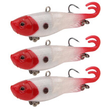 Esche da pesca sommerse finte con design realistico, occhi 3D riflettenti esche bioniche per un'attrazione realistica dei pesci, coda a paletta in