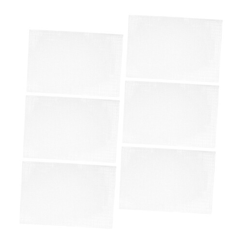 Plastic Craft Mesh Panel Six Pack Cross Stitch Base For Embroidery And Needlecraft Canvas With Precise Layout For Sewing