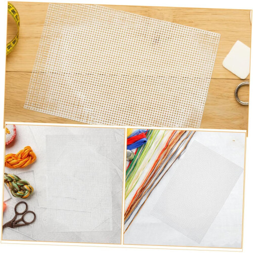 Plastic Craft Mesh Panel Six Pack Cross Stitch Base For Embroidery And Needlecraft Canvas With Precise Layout For Sewing 1