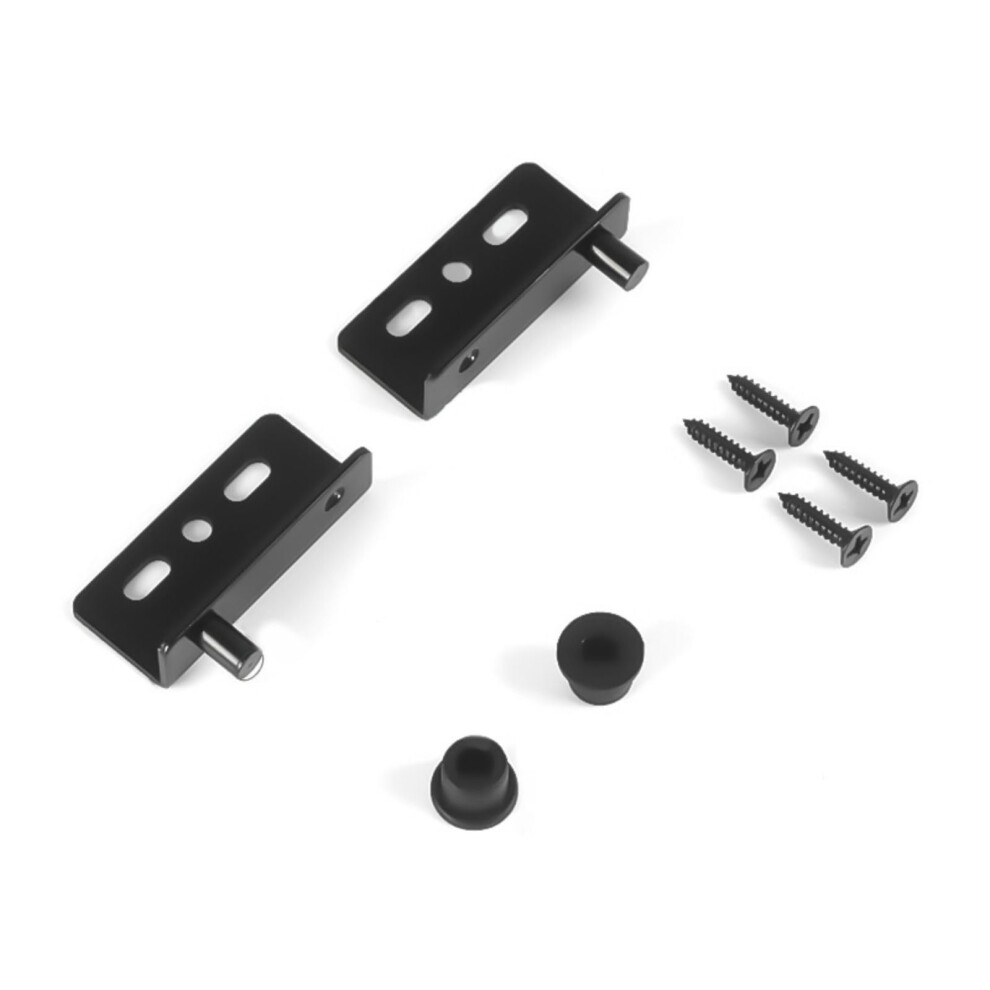 Cold Rolled Steels Concealed Shaft Door Hinges Heavy-Duty L-Shape Corner Bracket Black Finish Corner Code Fastener 9393856289936