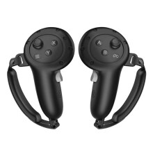 Couvertures de manettes en silicone + support pour Meta Quest 3S, 3 | Noir