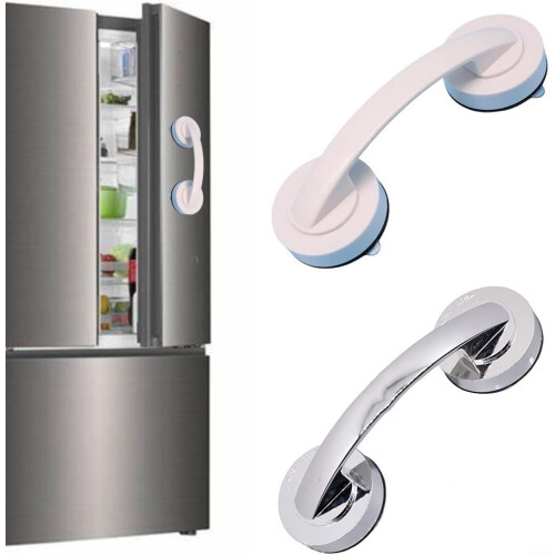 Suction Cup Handle with Advanced Mechanism, Suitable for Various Surfaces, Improves Daily Comfort (Silver) 2
