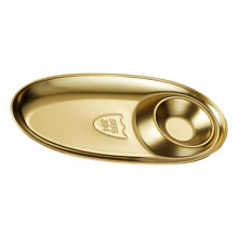 304 Nonrust Steel Serving Dish Golden Accent Large-gold L