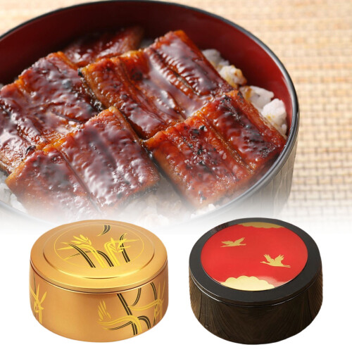 Portable ABS Resin Bentos Box with Lid Snacks-Spots black 2