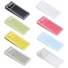 Dörrstopp i mjukt gummimaterial med stapelbar funktion, Dörrstopp med halkfri gummi- och halkfri design för golvskydd, Justerbar