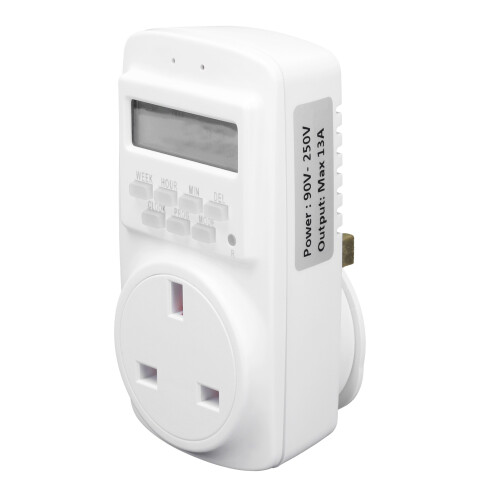 Electrical Outlet Timer, Programmable Digital Timer for Home Automation, 12/24 Hour Cycle with Countdown Function, Multifunctional Timer Switch for Ap 2
