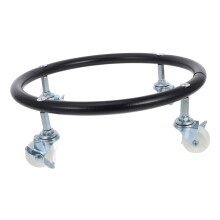 Movable Propane Tank Dolly With Brake, Gas Cylinder Holder Base, HeavyDuty Propane Tank Stand, Black Rubber Casters