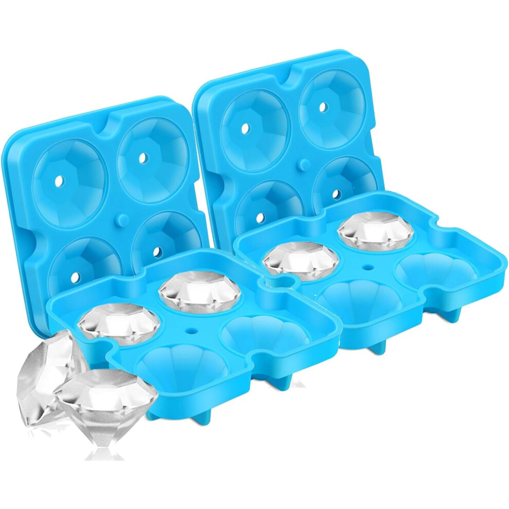 Reimagined Ice Cube Molds, Slow Melting Diamonds For Chilled Beverages, Perfect Gift Idea For Cocktail Lovers, Reusable Ice Molds, Multipurpose Molds, 9155353359747