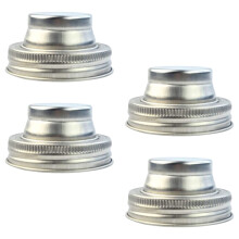 Durable 304 Steel Mason Jar Cap For Salt Pepper Shakers-4pcs