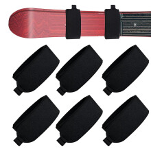 6 x ski fastening straps, adjustable ski wrap bands, replacement ski band, storage straps for families, winter vacation