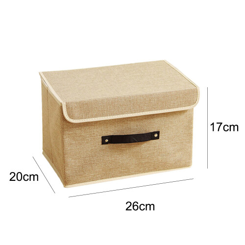 Decorative Collapsible Storage Solutions with Dustproof Lid, Foldable Design for Home, Bedroom (Stable Structure) 1