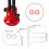 Professional Carpentry Layout Tool Marking Scriber With-Red 6