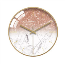 Decorative Wall Clocks Modern Minimalist Clock Silent Movement 14 Inch Gray Gold 10 Inch Wall Hanging Clock