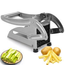 Chip Cutter with 2 Cutting Inserts, Potato Cutter, Vegetable Cutter, Improved Thickened Stainless Steel, Easy to Cut, Practical and