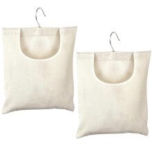 Pack of 2 Clothespin Bags, 32 x 27 cm, Holds 100 Clothesp, Reusable