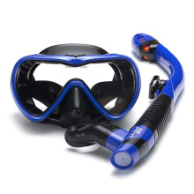 Leakproof snorkel set Antifog swimming snorkel mask Mask with lightweight dry breathing snorkel tube for snorkeling Swimming Diving