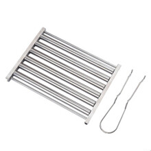Hot Dog Rolling Grill with Hardwood Handle Minimizes Burns and Enjoysly Grilled Sausages Anywhere (18' x 24')