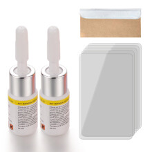 Windshield Tool Kit Automotive Glass With Liquid Chips And Cracks Long Cracks White