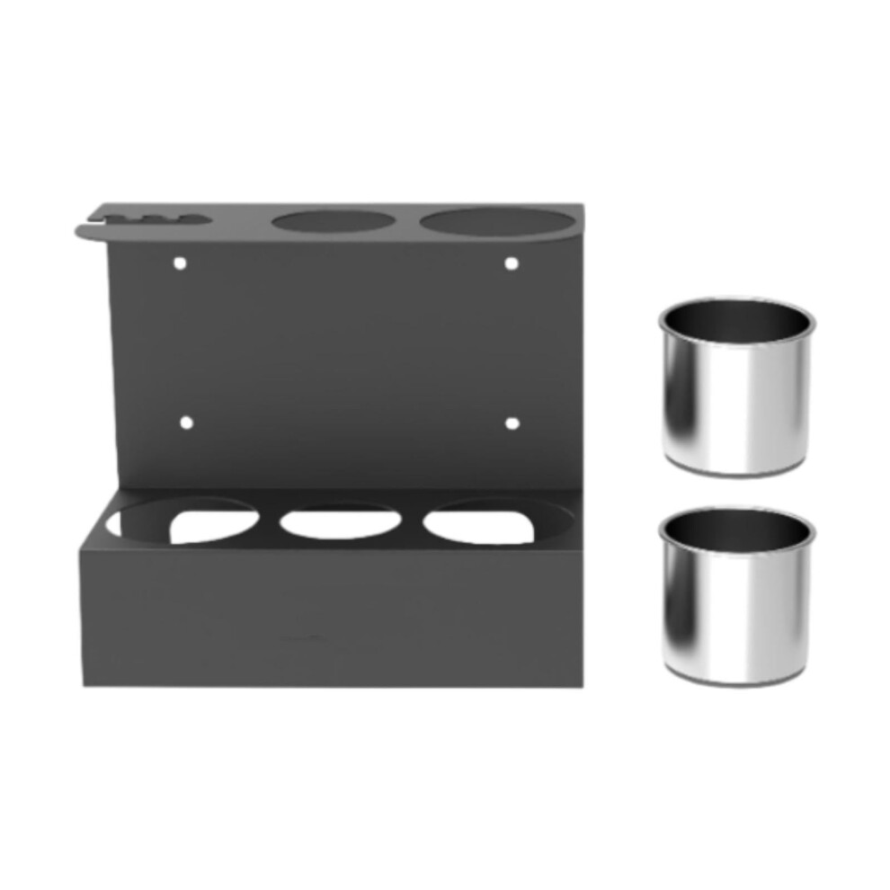 Grease Spray Holder Grease Spray Storage Rack For Workshop 2 Removable Drip Cups Garage Organizer 9323874459967