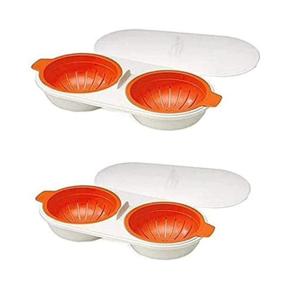Double Drain Egg Boiler, Microwave Egg Cooker With Removable Filter Basket For Multi-Step Cooking, Perfect Poached Eggs In Just A Few Minutes 9155353378816