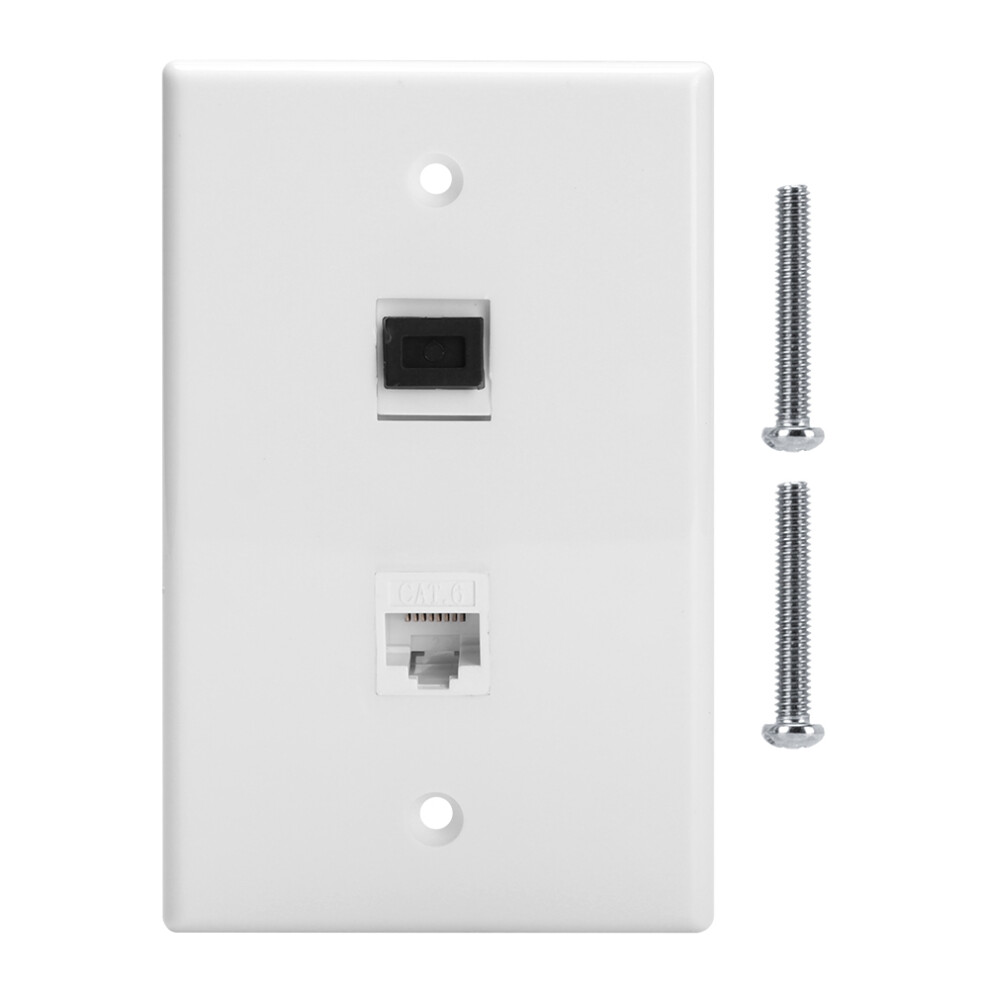 Cat6 Keystone Jack Wall Plate, Keystone Jack Wall Plate For Reliable Network Performance 9060116412938