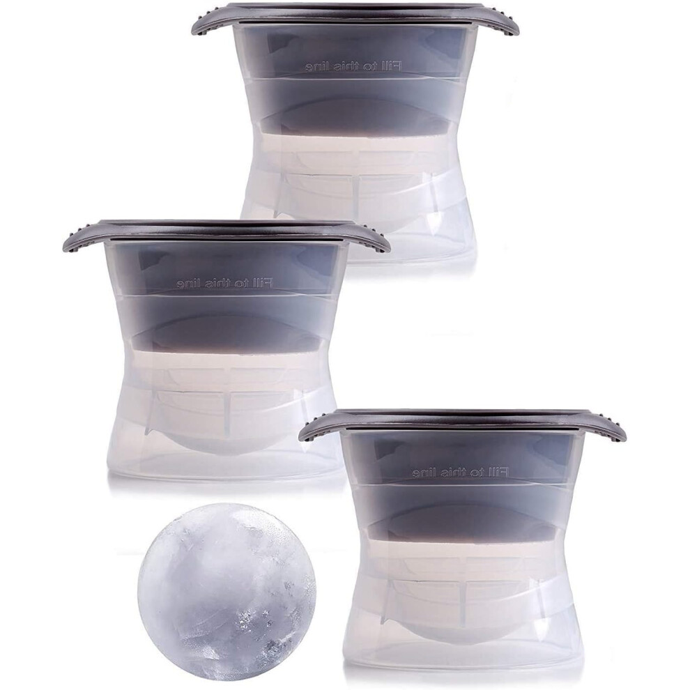 Sphere Ice Cube Mold, Creative Flavour Ice Ball Maker, Food Grade Silicone Mould, Easy To Use For Cocktails And Scotch, Professional Bartender Size Ic 9155353376256