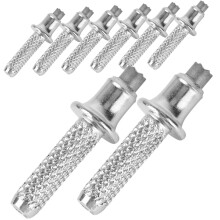 Pack of 8 tips for walking sticks, replacement hiking stick, tube tip