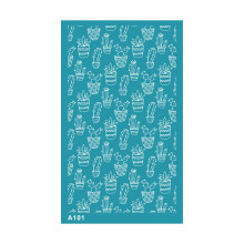 NonStick Reusable Screen Printing Stencils for Making Earrings A101 Floral Style Templates