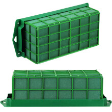 Floral Foam Cage Holder 2Piece With Floral Foam For Fresh Flowers Rectangle 11.8 x 4.7 x 3.1 Inch Table Centerpiece