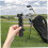 2 pieces golf umbrella stands black adjustable for golf carts trolley 3