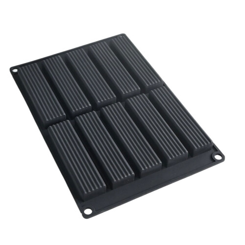 Vertical Stripes Silicone Molds Making Mousses Cake Molds-Black