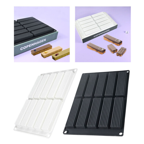 Vertical Stripes Silicone Molds Making Mousses Cake Molds-Black 2