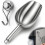 Rusts Resistant Stainless Steel Ice Scooper with Ergonomic 7