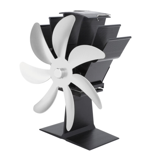 Ξυλόσομπα Fan7Blade Θερμοτροφοδοτούμενος Αθόρυβος Ανεμιστήρας Τζακιού Μη 2