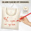 Clothes Peg Bag for Hanging, Peg Basket for Storage, beige, briefcase 3