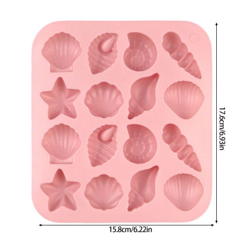 Nonstick Chocolate Molds Sea Star Shell Silicone Molds Mousses 2