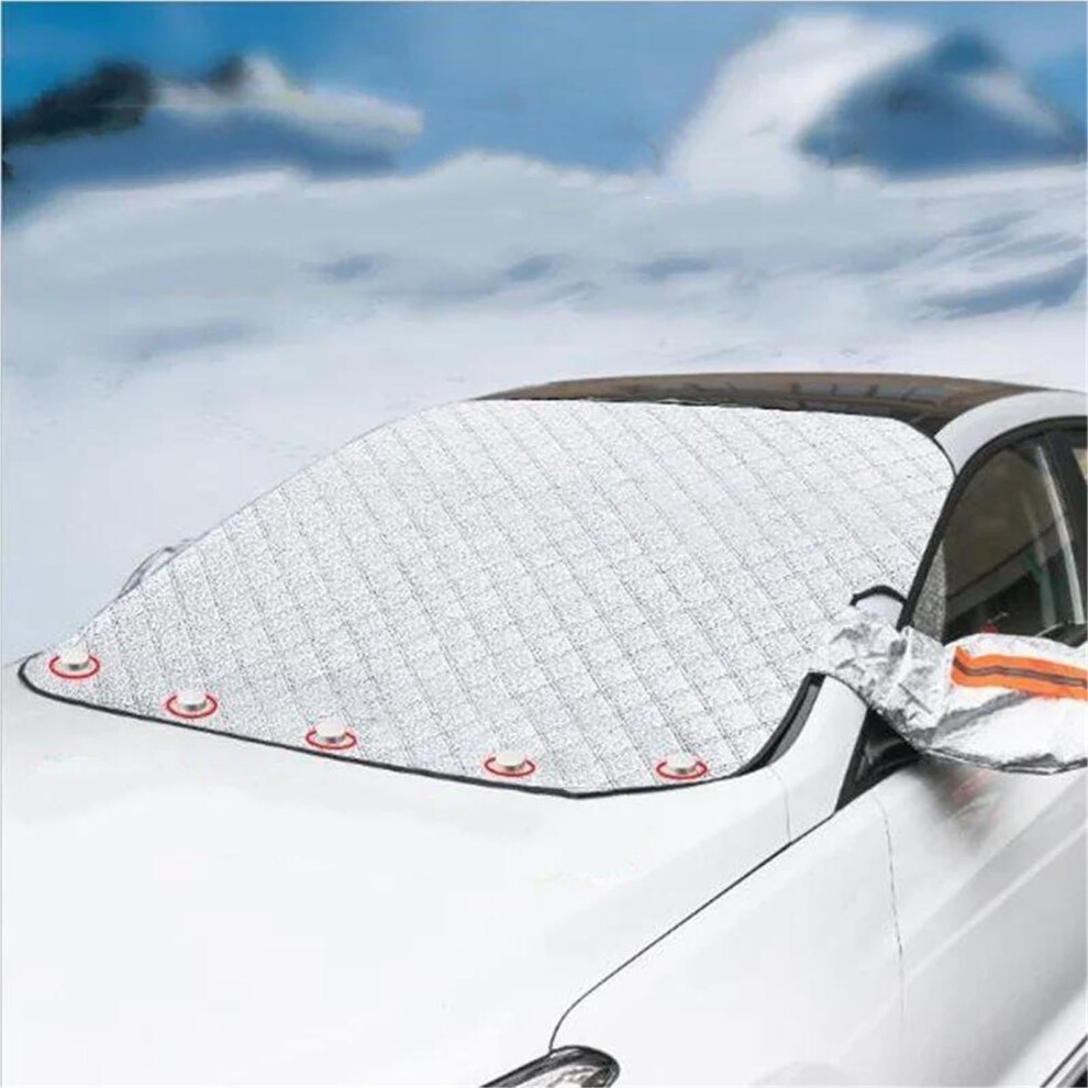 Car Windshield Cover With 5 Magnets For Snow And Ice Protection, Windproof Winter Guard 9001264206543