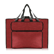 Drawing Board Carry Bag, Sketch Pad Organizer, Waterproof Art Bag with Shoulder Strap, red.