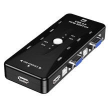 4Port KVM Switch With USB For PC And Mac Desktops  Computer Accessories Color1