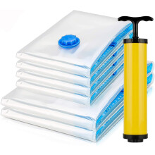 Revoluciona tu almacenamiento con bolsas de compresión, válvula turbo de triple sellado y bomba manual para ahorrar espacio y garantizar un uso
