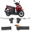 22mm Motorräder Twist Gasgriffe Bremshebel Set 12